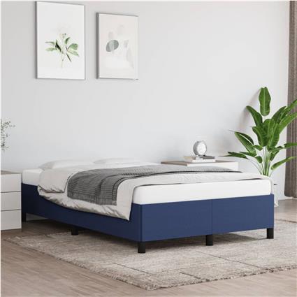 vidaXL Estrutura de cama 120x190 cm tecido azul