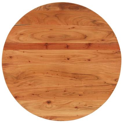 vidaXL Tampo de mesa redondo Ø80x2,5 cm madeira de acácia maciça