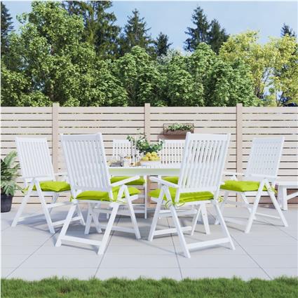 vidaXL Almofadões móveis de paletes 6pcs tecido oxford verde brilhante