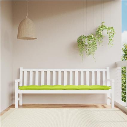 vidaXL Almofadão p/ banco de jardim tecido oxford verde brilhante