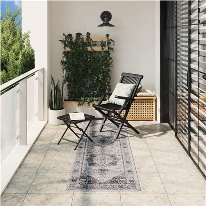 vidaXL Tapete de interior e exterior design vintage ARBIZU 80x250 cm