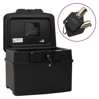 vidaXL Cofre 44x37x34 cm preto