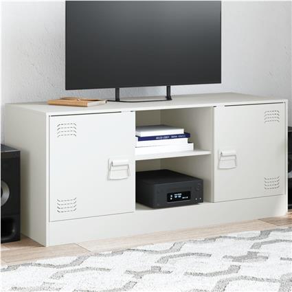vidaXL Móvel de TV 99x39x44 cm aço branco