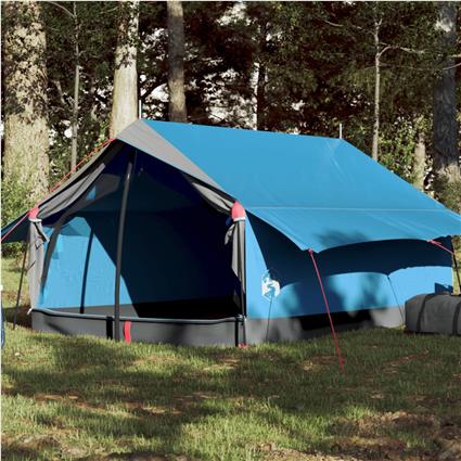 vidaXL Tenda de campismo para 2 pessoas tecido impermeável azul