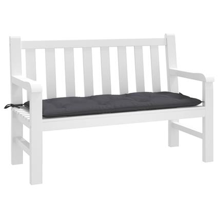 vidaXL Almofadão p/ banco de jardim 120x50x7cm tecido oxford antracite