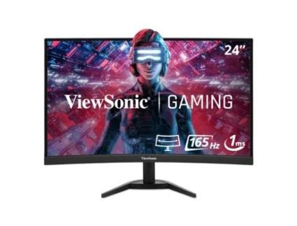 VIEWSONIC -Monitor Va 24"" (23.6"") 16:9 Fhd Curvo Hdmi Dp Colunas Vx2468-pc-mhd