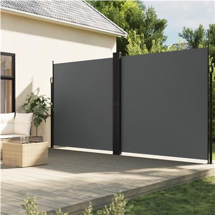 vidaXL Toldo lateral retrátil 200x600 cm antracite