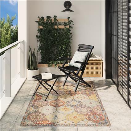 vidaXL Tapete de interior e exterior design vintage ARBIZU 140x200 cm