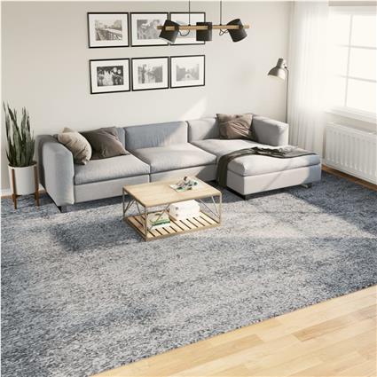 vidaXL Tapete shaggy de pelo alto PAMPLONA 300x400 cm azul