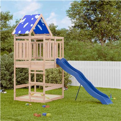 vidaXL Conjunto de brincar p/ exterior madeira de pinho maciça