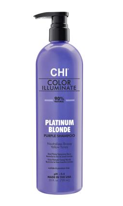 Farouk Chi Color Illuminate Platinum Blonde Purple Shampoo 739 ml