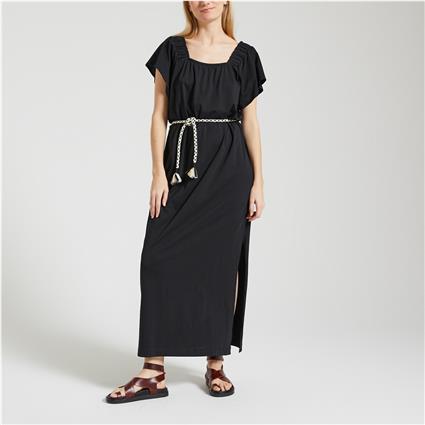 Des Petits Hauts Vestido comprido com cinto, ZAMIZA