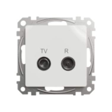 Tomada TV/FM New Sedna final branca