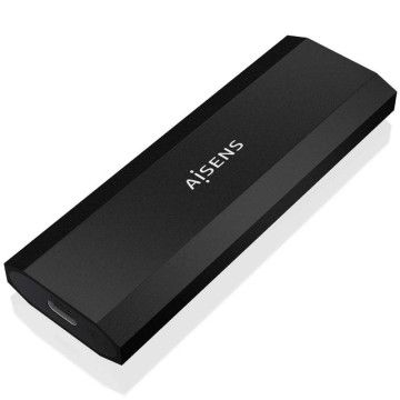 Gabinete externo para disco SSD M.2 NGFF Aisens ASM2-028B/ USB 3.2/ sem parafusos