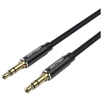 Cabo Estéreo Vention BAWBH/ Jack 3.5 Macho - Jack 3.5 Macho/ 2m/ Preto