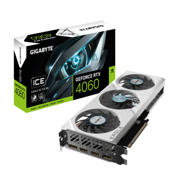 TARJETA GRAFICA GIGABYTE RTX 4060 EAGLE OC ICE 8GB GDDR6