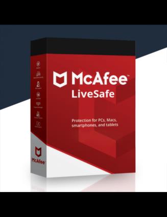 Mcafee Livesafe | Dispositivos Ilimitados | 1 Ano (Digital)
