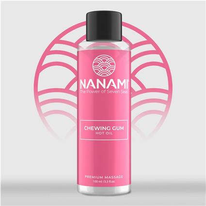 Nanami Aceite de Masaje Efecto Calor Hot Oil Aroma Chicle 100ml