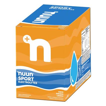 Nuun Sport Effervescent Electrolyte Drink Tablet Box Orange 10 Tablets X 8 Units Transparente