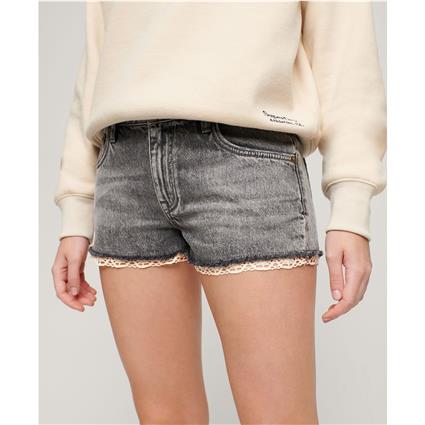 Superdry Vintage Denim Shorts Cinzento 24 Mulher