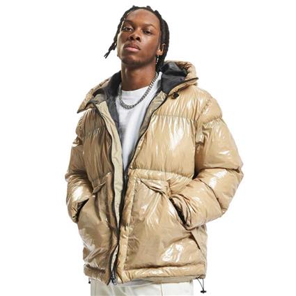 Def Shiny Puffer Jacket Beige 3XL Homem