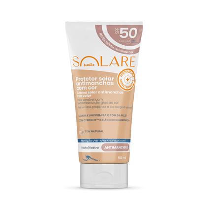 Protetor Solar Rosto Antimanchas com Cor Solare 50 ml