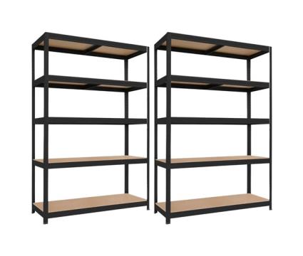 Pack 2 prateleiras modulares com 5 prateleiras ajustáveis ??o91