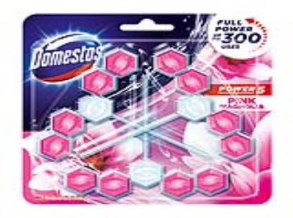 Bloco Sanitário Domestos Power 5 Pink Magnolia 3x55g