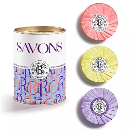 Roger e Gallet Azul Coffret Sabonetes de Bem-Estar 3x100g