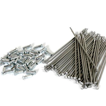 Haan Wheels Suzuki Rm-z450 2005-2024 Rear Spokes Prateado 19´´