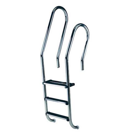 Astralpool Mixta Aisi316 Pool Ladder 2 Steps + 1 Double Safety Step Prateado