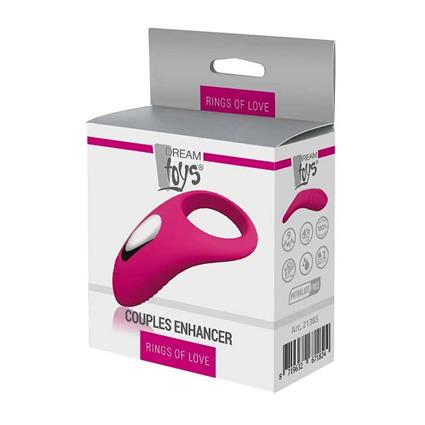 Dream Toys Love Couples Enhancer Vibrating Ring Rosa