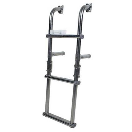 Oem Marine Stainless Steel 3 Steps Ladder Prateado 23 x 74 cm