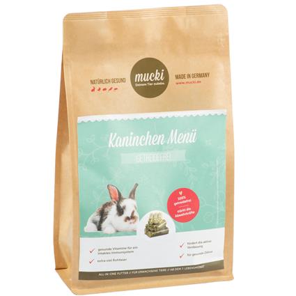 Mucki Menu sem cereais para coelhos  - Pack económico: 2 x 2 kg