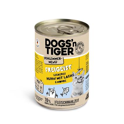 Dogs'n Tiger Menu gourmet 6 x 400 g - Frango com salmão