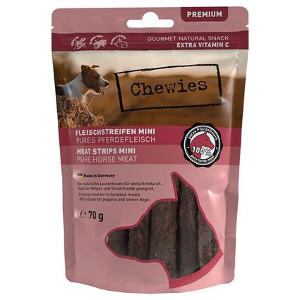 Chewies Mini Tiras de carne - Pack económico: cavalo 4 x 70 g