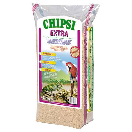 Chipsi Extra Lascas de madeira de faia  - 15 kg, granulado médio