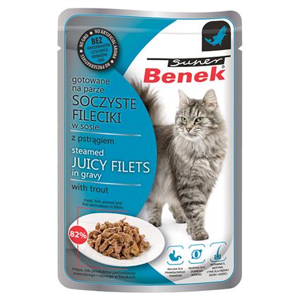 Super Benek Filetes em molho 28 x 85 g - Truta