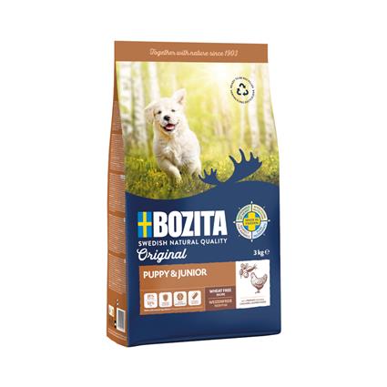 Bozita Original 2 x 3 kg - Pack económico - Puppy & Junior com frango e sem trigo