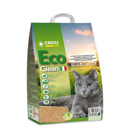 Croci Eco Clean Areia para gatos - 2 x 6 l (aprox. 4,8 kg)
