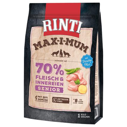 RINTI Max-i-mum Senior com frango para cães - 7 x 1 kg