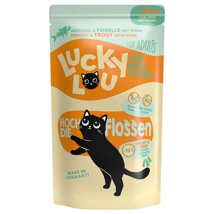 Lucky Lou Adult 16 x 125 g em saquetas - Aves e truta