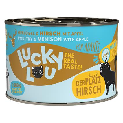 Lucky Lou Adult 24 x 200 g - Pack económico - Aves e cervo