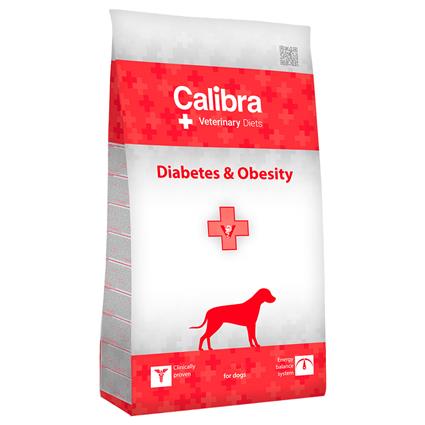 Calibra Veterinary Diet Cão Diabetes & Obesidade Aves - Pack económico: 2 x 12 kg