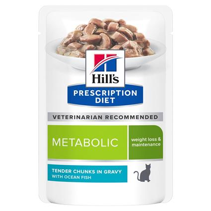 Hill’s Prescription Diet Metabolic com peixe de mar - Pack económico: 48 x 85 g