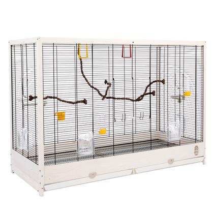Gaiola em madeira para pássaros TIAKI Robin XXL - C 113,5 x L 53 x A 82 cm