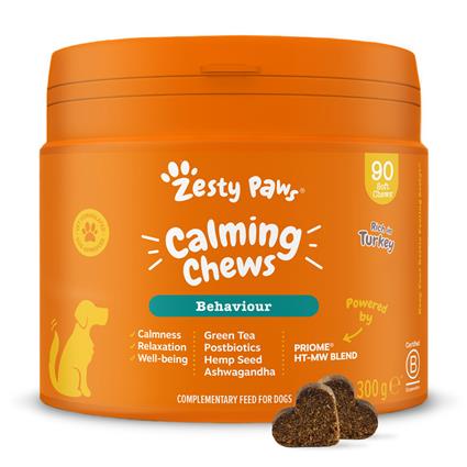 Zesty Paws Calming Chews com peru - 90 pastilhas