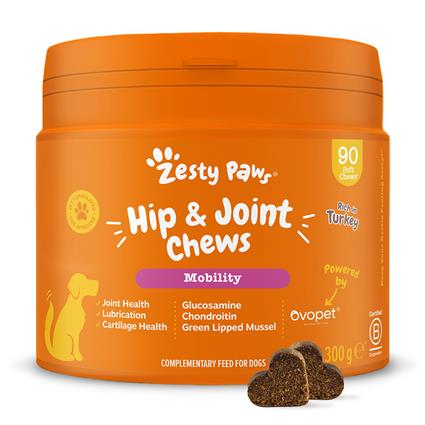 Zesty Paws Hip & Joint Chews com peru - Pack económico: 2 x 90 pastilhas