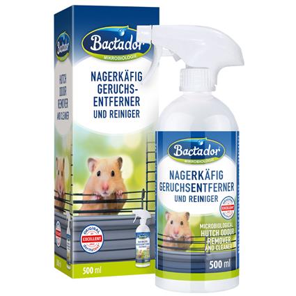 Produto de limpeza para gaiolas de roedores Bactador - Pack económico: 2 x 500 ml