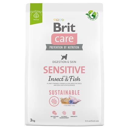 Brit Care Sustainable Sensitive com peixe e insetos - 2 x 3 kg